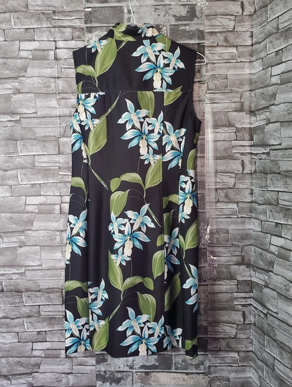 Tommy Hilfiger Shift Floral Midi Dress Front Zip Sophisticated Formal Elegant 12